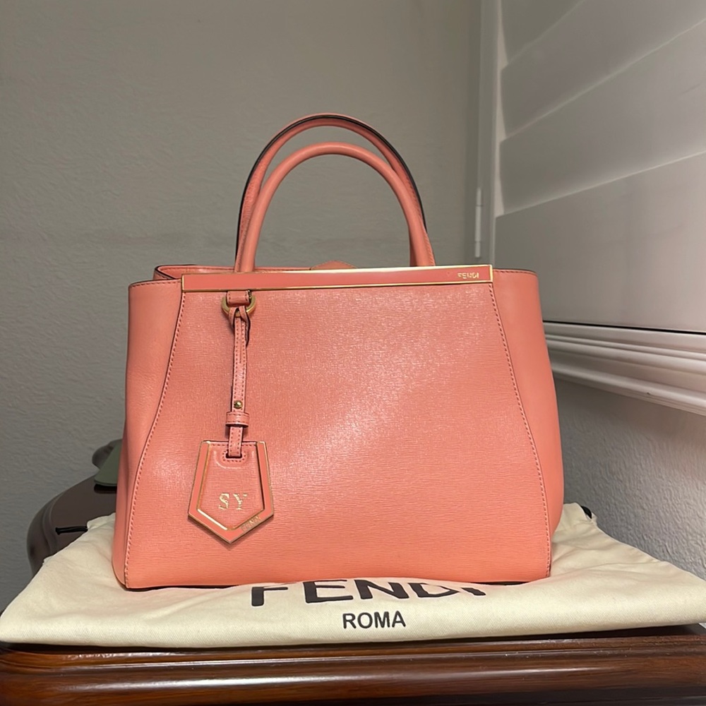 Fendi Vitello Dolce small Pink Leather Handbag